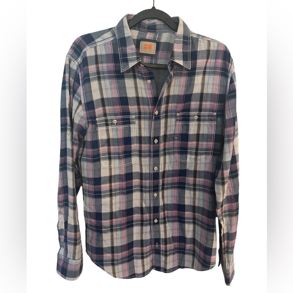 Men's Plaid Button-Up Shirt - Hugo Boss